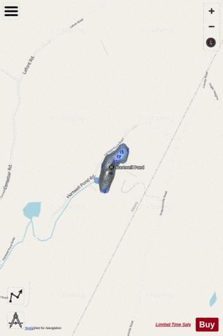 Hartwell Pond depth contour Map - i-Boating App - Streets