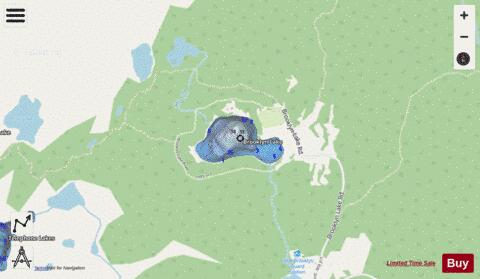 Brooklyn Lake depth contour Map - i-Boating App - Streets