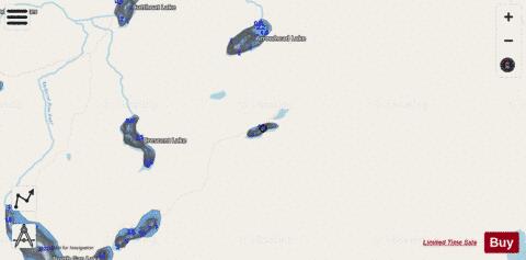 Fourth Shelf Lake depth contour Map - i-Boating App - Streets