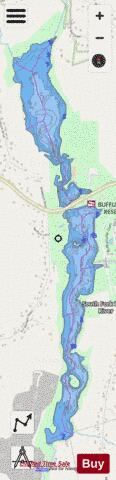 Buffumville Lake depth contour Map - i-Boating App - Streets