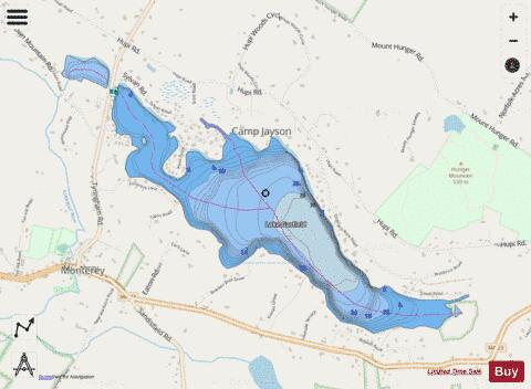Lake Garfield depth contour Map - i-Boating App - Streets