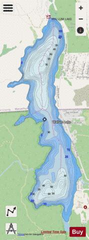 Wallum Lake depth contour Map - i-Boating App - Streets