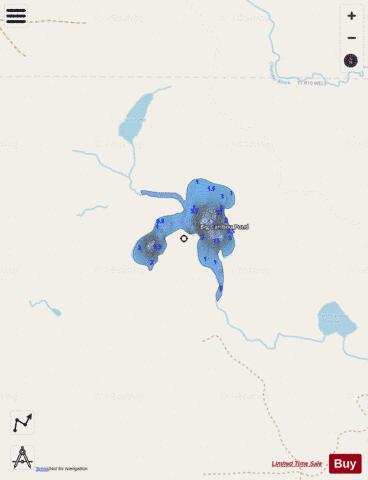 Big Caribou Pond depth contour Map - i-Boating App - Streets