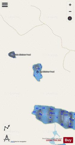 Big Minister Pond depth contour Map - i-Boating App - Streets