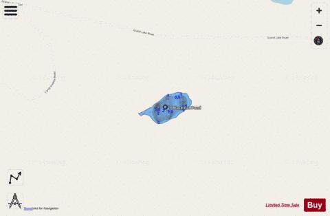 Black Cat Pond depth contour Map - i-Boating App - Streets