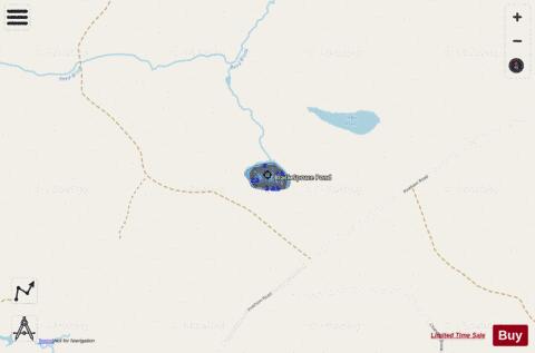 Black Spruce Pond depth contour Map - i-Boating App - Streets