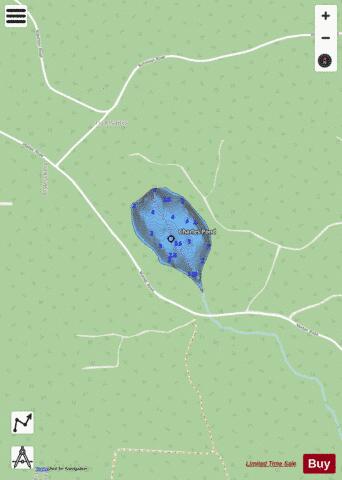 Charles Pond depth contour Map - i-Boating App - Streets