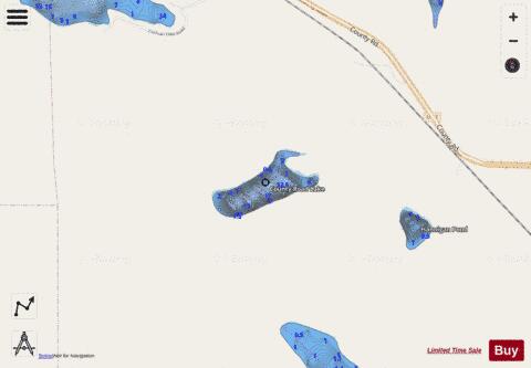County Road Lake depth contour Map - i-Boating App - Streets