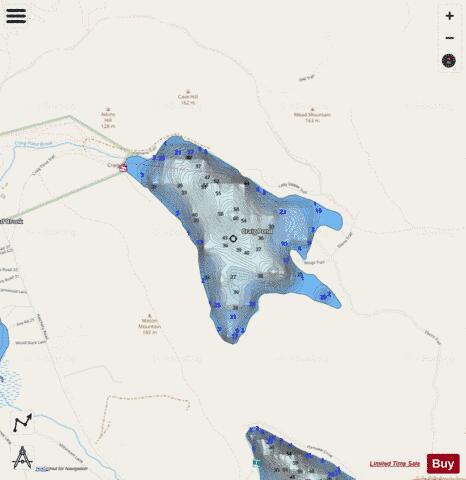 Craig Pond depth contour Map - i-Boating App - Streets