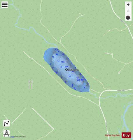Cunliffe Lake depth contour Map - i-Boating App - Streets