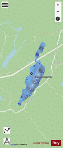 Dead Stream Pond depth contour Map - i-Boating App - Streets