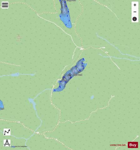 Deer Pond depth contour Map - i-Boating App - Streets
