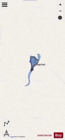 Dickey Pond depth contour Map - i-Boating App - Streets