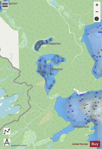 Dingley Pond depth contour Map - i-Boating App - Streets