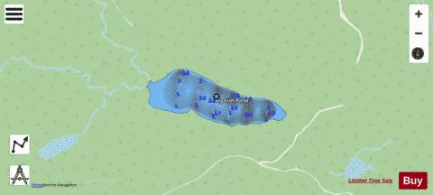 Big Fish Pond depth contour Map - i-Boating App - Streets