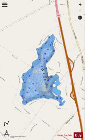 Forest Lake depth contour Map - i-Boating App - Streets