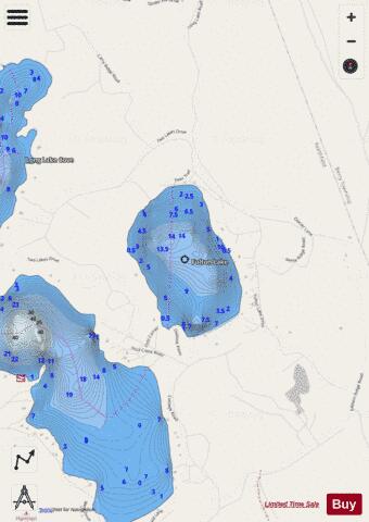 Fulton Lake depth contour Map - i-Boating App - Streets