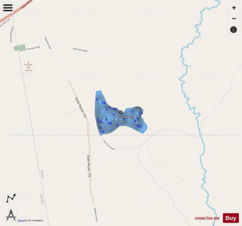 Giles Pond depth contour Map - i-Boating App - Streets