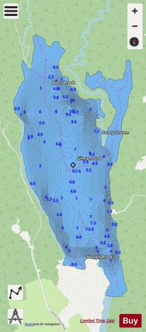 Gilman Pond depth contour Map - i-Boating App - Streets