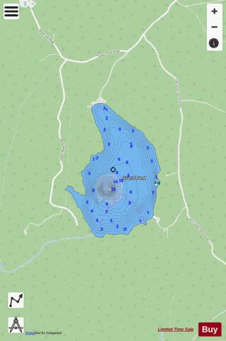 Grace Pond depth contour Map - i-Boating App - Streets