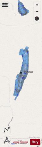 Hale Pond depth contour Map - i-Boating App - Streets