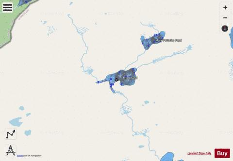 Hall Pond depth contour Map - i-Boating App - Streets