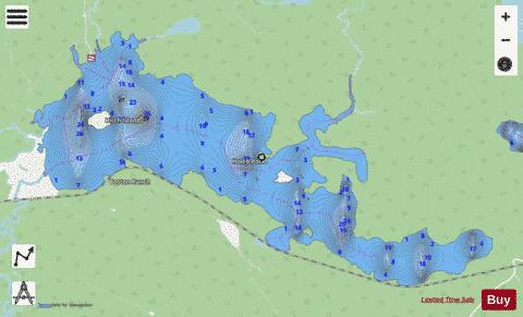Holeb Pond depth contour Map - i-Boating App - Streets