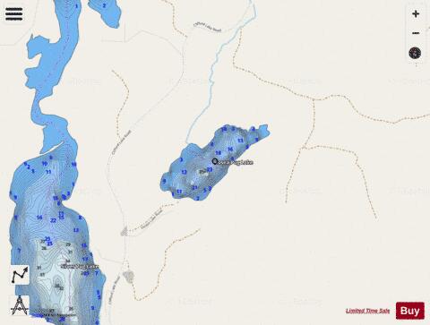 Hosea Pug Lake depth contour Map - i-Boating App - Streets