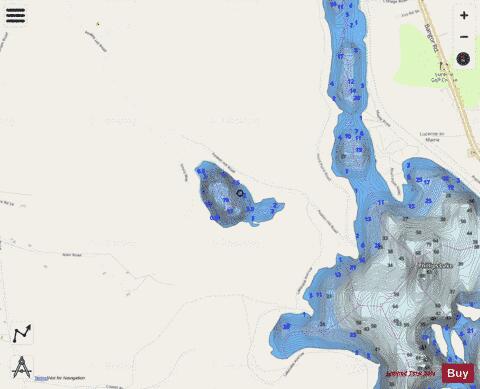 Hurd Pond depth contour Map - i-Boating App - Streets