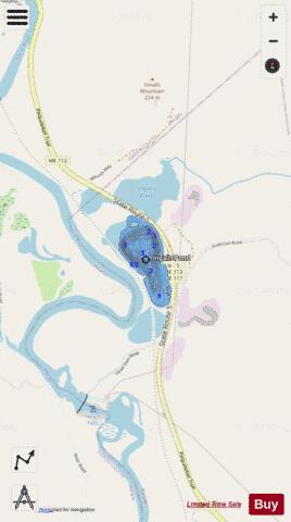 Ingalls Pond depth contour Map - i-Boating App - Streets