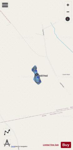 Ladd Pond depth contour Map - i-Boating App - Streets
