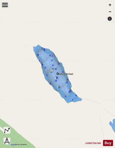 Little Austin Pond depth contour Map - i-Boating App - Streets