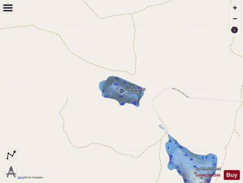 Little Dimmick Pond depth contour Map - i-Boating App - Streets