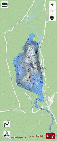 Little Kennebago Lake depth contour Map - i-Boating App - Streets