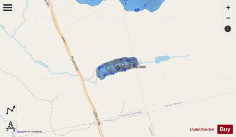 Little Pickerel Pond depth contour Map - i-Boating App - Streets