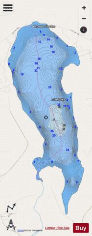 Love Lake depth contour Map - i-Boating App - Streets