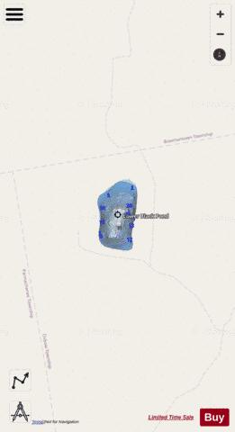 Lower Black Pond depth contour Map - i-Boating App - Streets