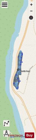 Martin Pond depth contour Map - i-Boating App - Streets