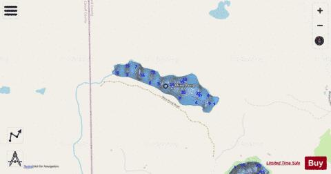 Mine Pond depth contour Map - i-Boating App - Streets