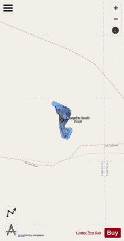 Mosquito Brook Pond depth contour Map - i-Boating App - Streets