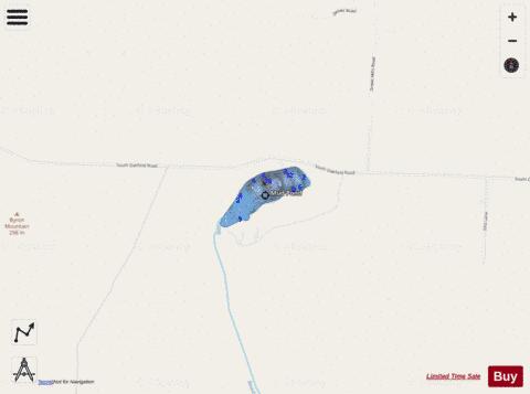 Mud Pond depth contour Map - i-Boating App - Streets