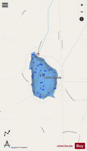 Number Nine Lake depth contour Map - i-Boating App - Streets