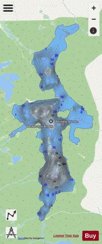 Penobscot Lake depth contour Map - i-Boating App - Streets