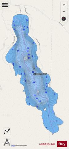 Plunkett Pond depth contour Map - i-Boating App - Streets