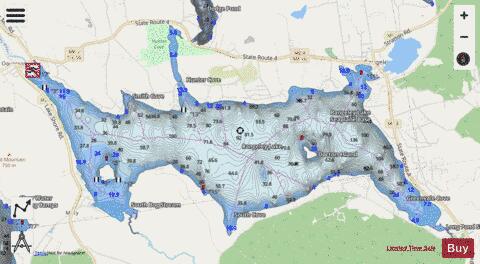 Rangeley Lake depth contour Map - i-Boating App - Streets