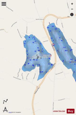 Round Pond depth contour Map - i-Boating App - Streets