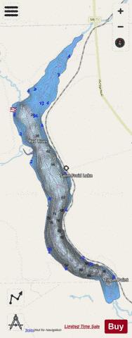 Saint Froid Lake depth contour Map - i-Boating App - Streets