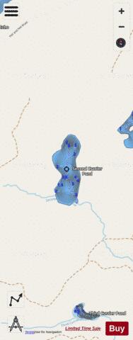 Second Currier Pond depth contour Map - i-Boating App - Streets