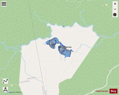 Spectacle Pond depth contour Map - i-Boating App - Streets