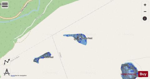 Stetson Pond depth contour Map - i-Boating App - Streets
